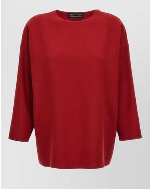 Gianluca Capannolo Bettina Top Three Quarter Sleeves Soft - Red