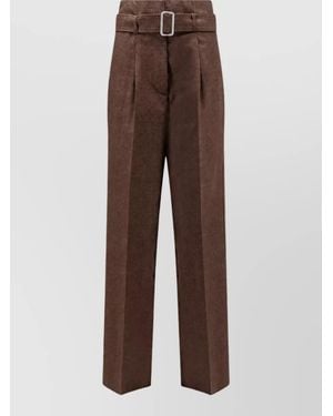 The Seafarer Virgin Wool Tailored Pants - Brown