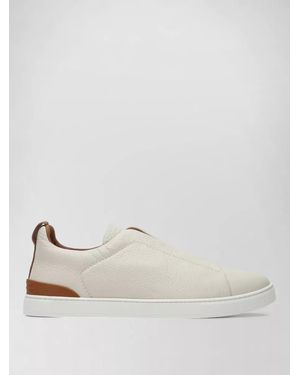 ZEGNA Slip-On Sneakers - Natural
