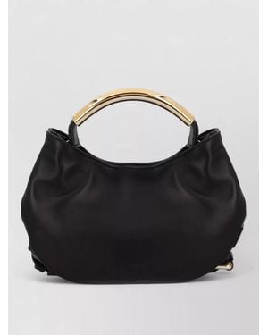 Moschino Leather Crossbody Bag - Black