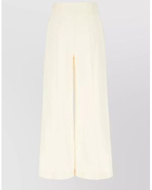 SIMONA CORSELLINI Wide-Leg Trousers - White