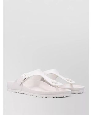 Birkenstock Gizeh Slide Buckle Detail Open Toe - Natural