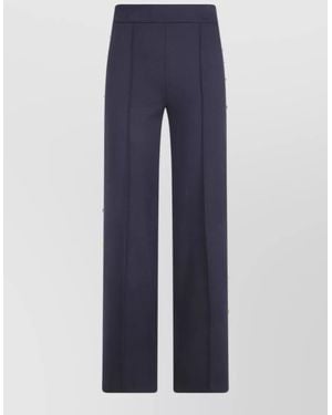 Semicouture Wide-Leg Pants - Blue