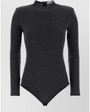 Jil Sander Wool Bodysuit - Black