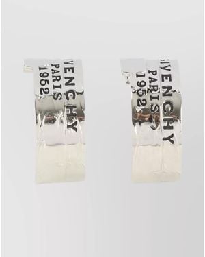 Givenchy Brass Hoop Earrings - Metallic