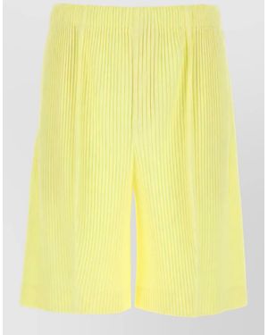 Homme Plissé Issey Miyake Chino Shorts - Yellow