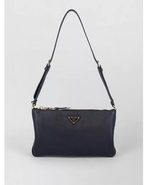 Prada Cleo Calf Leather Shoulder Bag - Blue