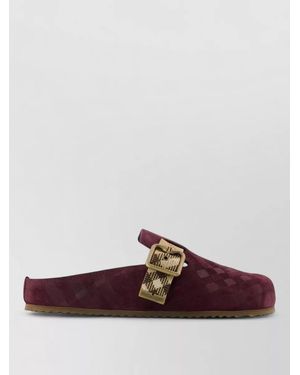 Burberry Urchin Leather Mules Smooth Calfskin - Brown
