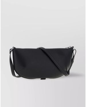 Courreges Leather Shoulder Bag - Black