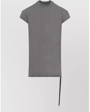 Rick Owens Cotton Oversized Short-Sleeve T-Shirt - Grey