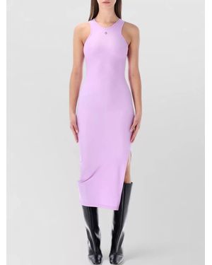 Coperni Fitted Racer Midi Dress - Pink
