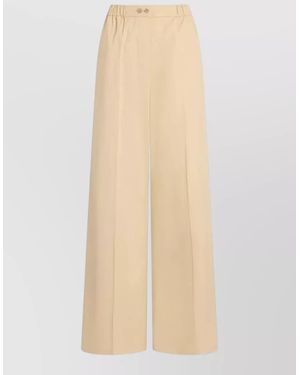 Patou Wide-Leg Trousers - Natural