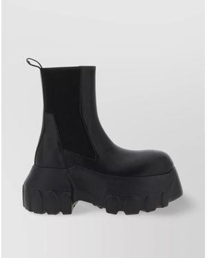 Rick Owens 'Mega Tractor' Ankle Boots - Black