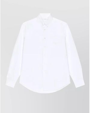 Givenchy Cotton Classic-Fit Long-Sleeve Shirt - White