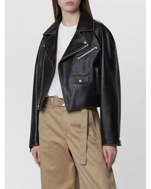 Halfboy Belted Coat Zipper Pockets Notched Lapels - Multicolor