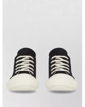 Rick Owens Denim Low-Top Trainers - Black