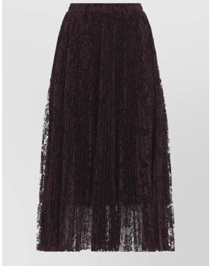 Ermanno Scervino Lace Maxi Skirt High Waist A Line - Blue