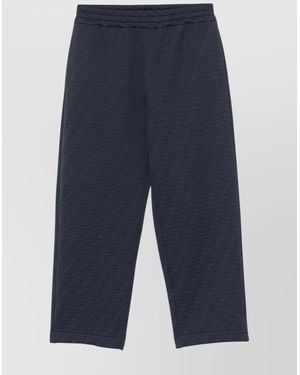 Fendi Monogram Track Pants - Blue