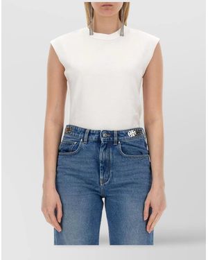 Rabanne Cotton T-Shirt - Blue