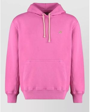 Autry Cotton Hoodie - Pink