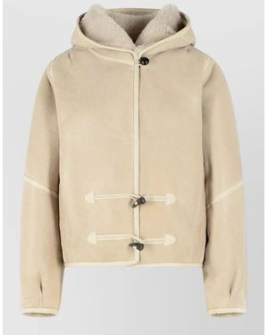 Isabel Marant Shearling Short Coat - Natural