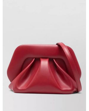 THEMOIRÈ Bios Small Vegan Leather Gathered Clutch Bag