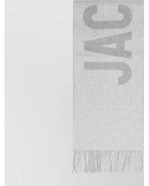 Jacquemus Wool Fringed Scarf - White