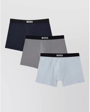 BOSS Three Pack Shorts Elastic Waistband Design - Blue