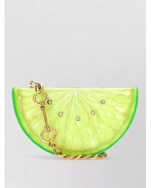 Chloé Na Metal Clutch Bag - Yellow