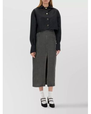 Patou Cropped Jacket - Black