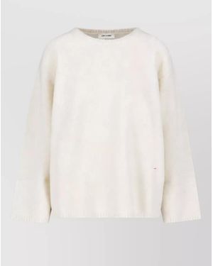Low Classic Wool Crewneck Sweatshirt - White