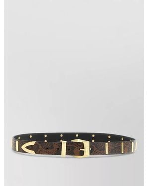 Pinko Python Print Belt Adjustable Hardware - Gray