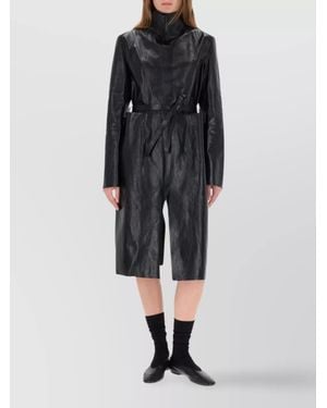 Our Legacy Calfskin Concealed Coat - Black
