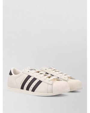 adidas Originals Leather Low-Top Trainers - Natural