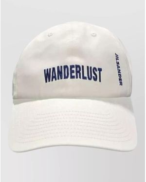 Jil Sander Cotton Logo-Embroidered Cap - Grey