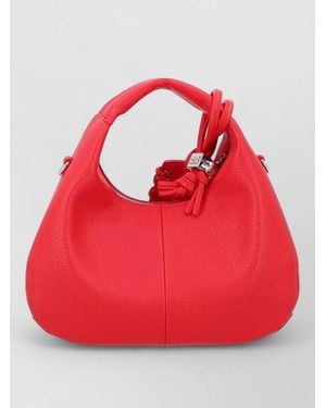 Ganni Shoulder Bag Textured Finish Top Handle