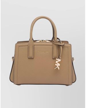 MICHAEL Michael Kors Cross-Body Handbag Detachable Strap - Natural