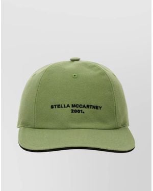 Stella McCartney Logo Embroidered Baseball Cap - Green
