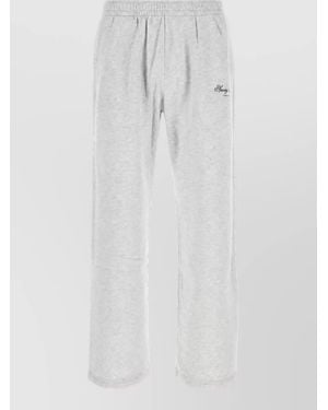 Sporty & Rich Cotton Loose Fit Joggers - White