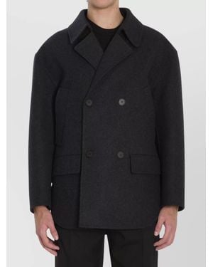 Fendi Wool Peacoat - Black