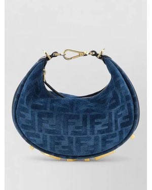 Fendi Graphy Mini Belt Bag Adjustable Strap - Blue