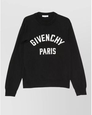 Givenchy Couture Seam Knit Sweater Paris Detail - Black