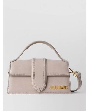 Jacquemus Mini Handbag Top Handle Detachable Shoulder Strap - Natural