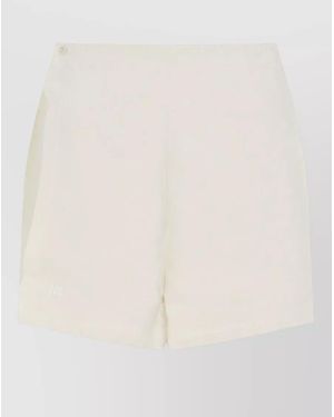 PANGAIA Linen Wrap Shorts Back Pockets - Natural