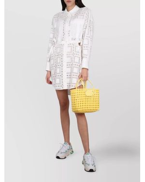 MSGM Shirt Mini Dress - White