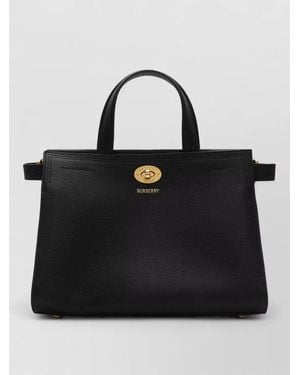 Burberry Cotswolds Mini Check Shoulder Bag - Black