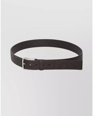 Bottega Veneta Leather Intrecciato Belt - Multicolour