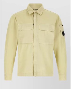 C.P. Company Cotton Overshirt Jacket - Yellow