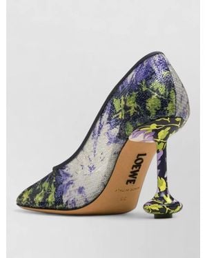 Loewe Sequined Court Shoes Pointed Toe Stiletto Heel - Blue