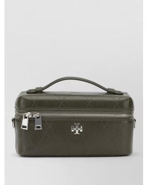 Tory Burch Quilted Crossbody Clutch Bag Chain Strap - Green